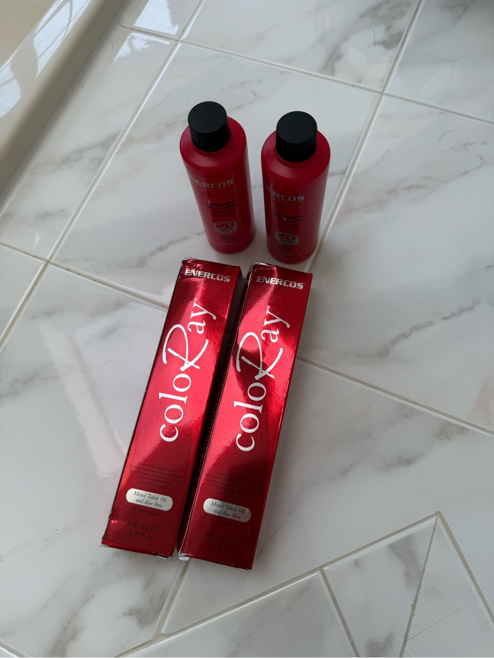 ENERCOS Professional Hair Color Set 🇮🇹 light red brown
